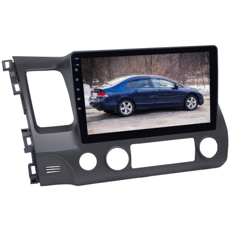 Штатная магнитола 9 дюймов для Honda Civic 2008 - 2012 гг. левый руль MEKEDE X20-PRO 2295-6480 (крутилки) Android 13 4+64 Gb 8 ядер